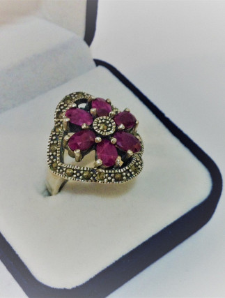 Srebrni Prsten Rubin