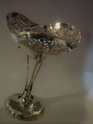 Srebrna Visoka Zdjela Centerpiece