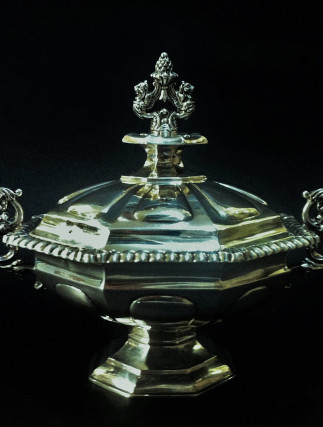 Srebrna Centerpiece Zdjela