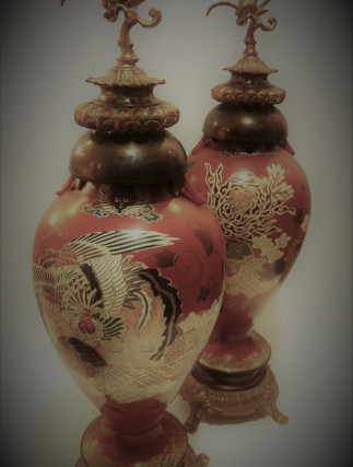 Kineski Emajl Vaze Par